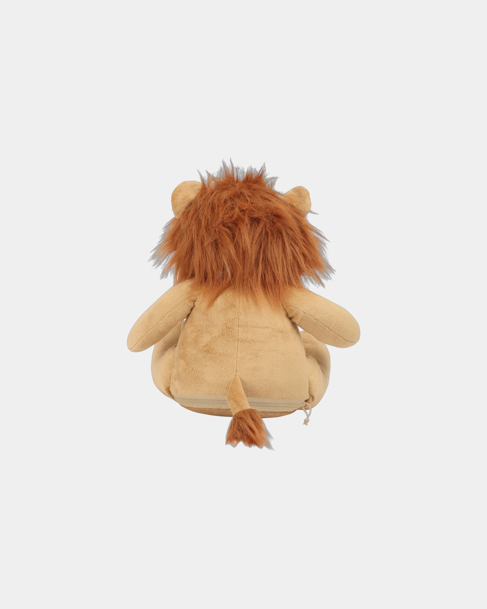 Peluche zippée Lion polyester à personnaliser - 1