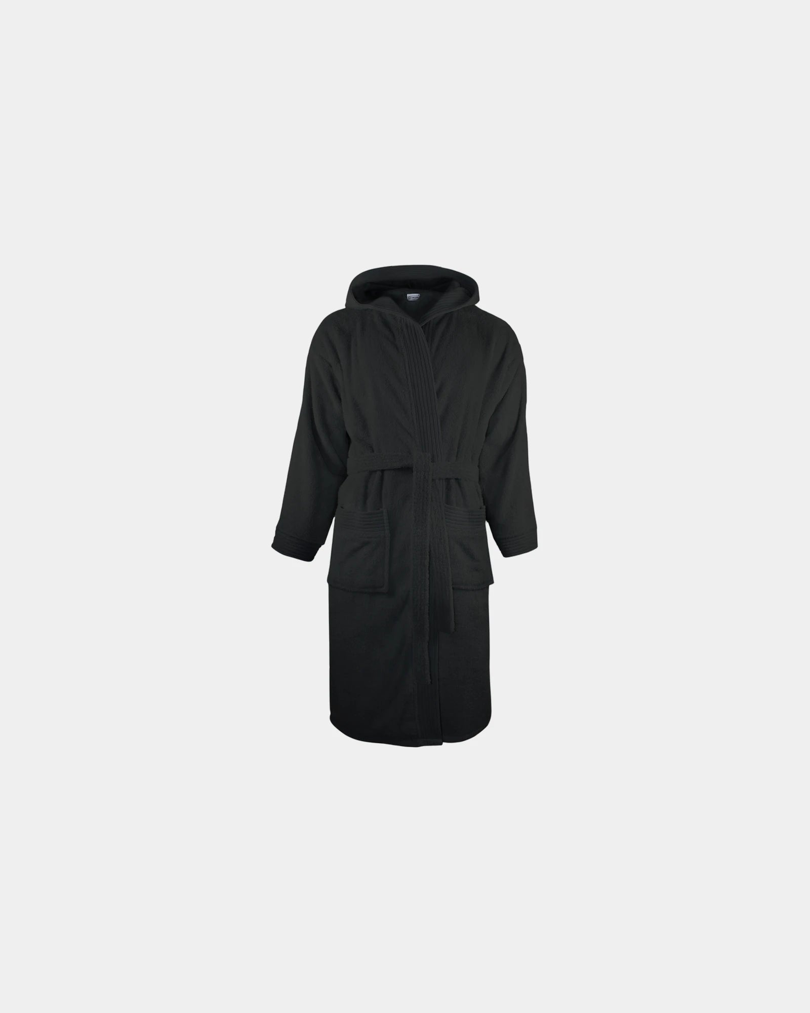 Peignoir capuche éponge coton 420g/m² à personnaliser - Black