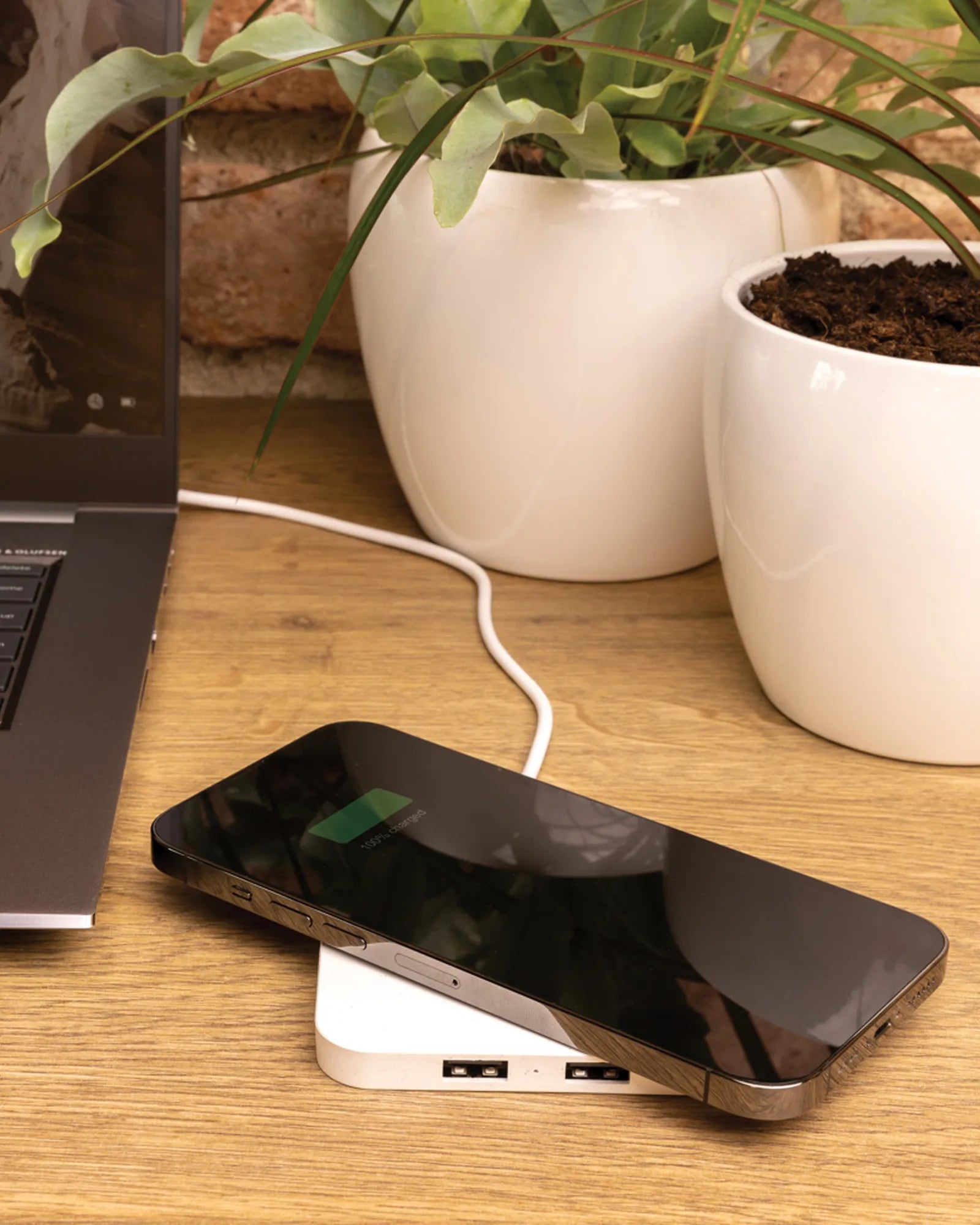 Chargeur sans fil 10W en ABS recyclé à personnaliser - 5