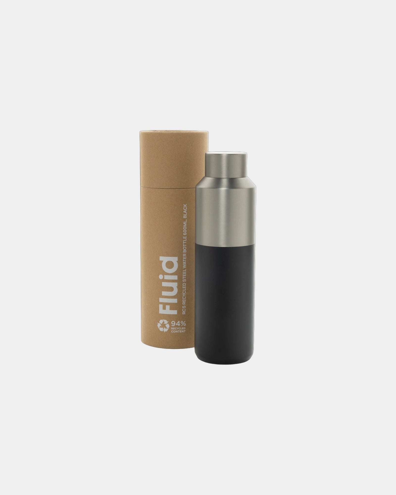Bouteille d'eau acier recyclé 600ml à personnaliser - 1