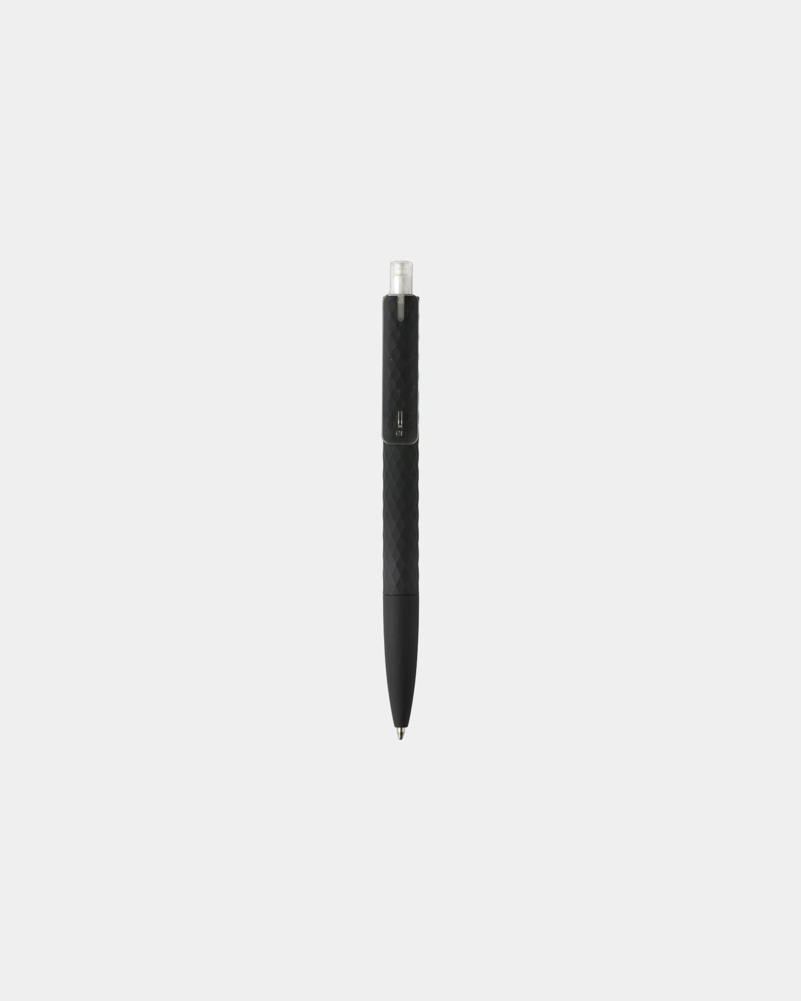 Stylo ABS recyclé finition gomme noire à personnaliser - 1