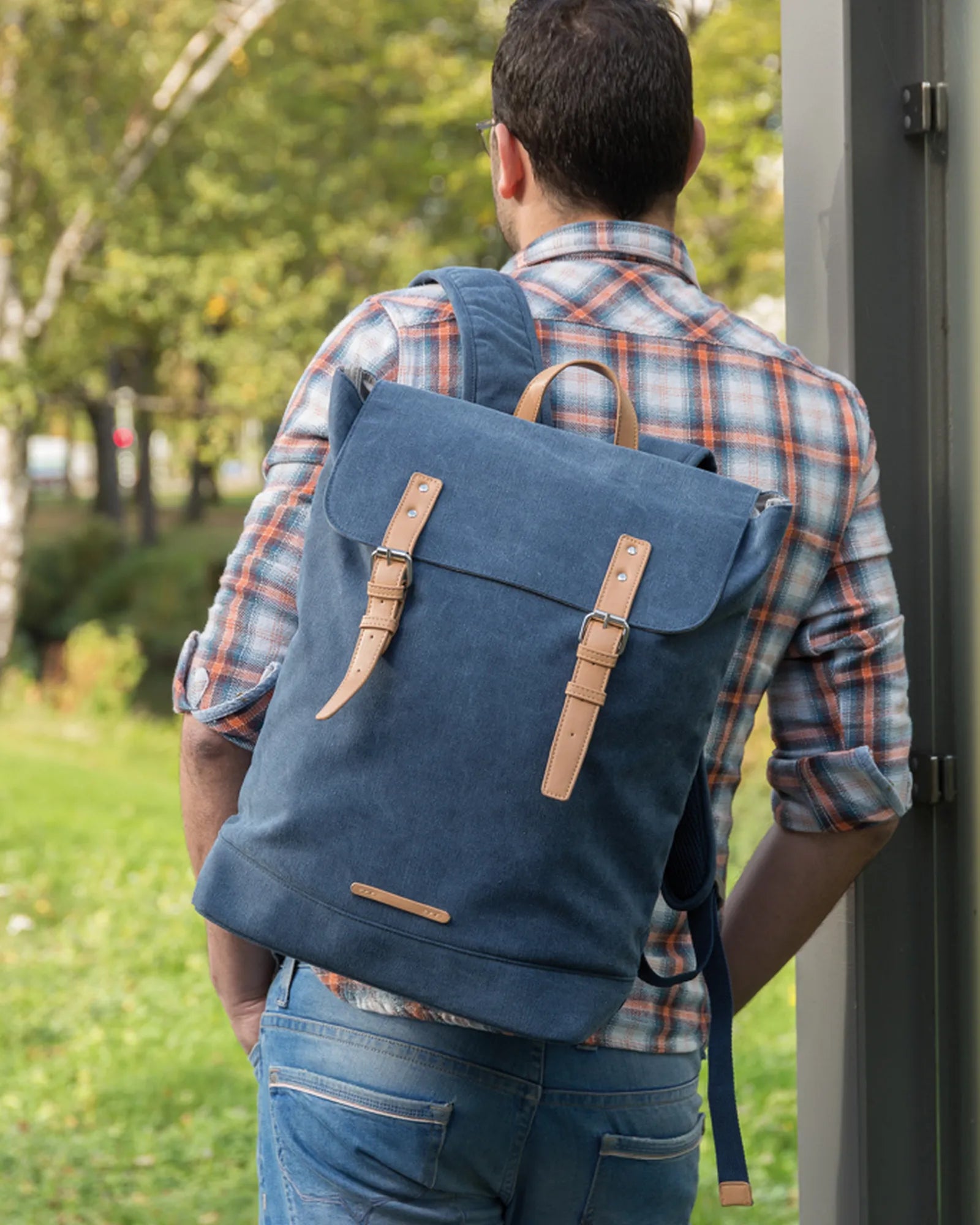 Sac à dos ordinateur toile 44 x 32 x 16 cm à personnaliser - 7