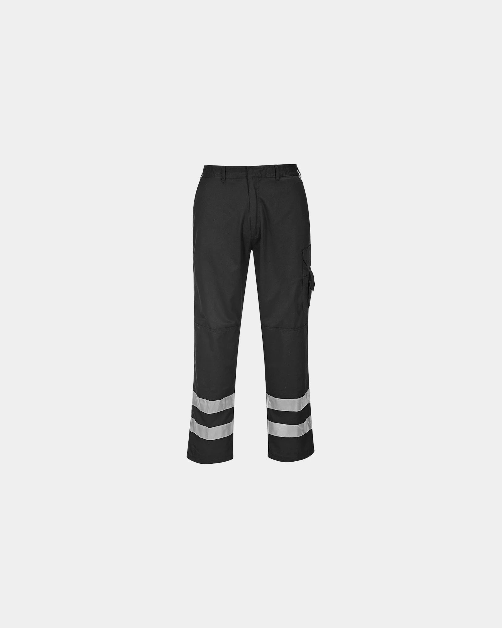 Pantalon de travail sécurité Iona à personnaliser - Noir-Bleu Ciel