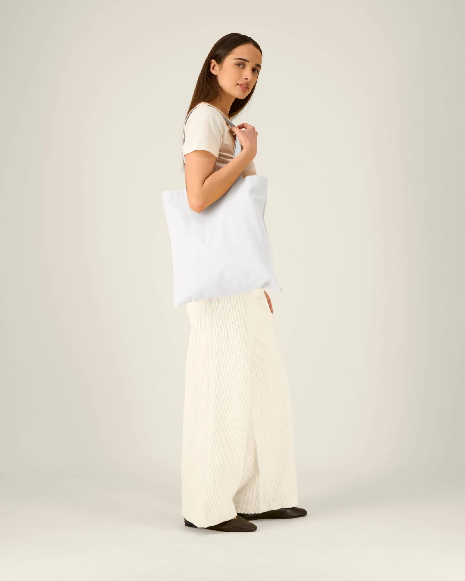 Tote bag coton bio Stanley/Stella Light à personnaliser - White