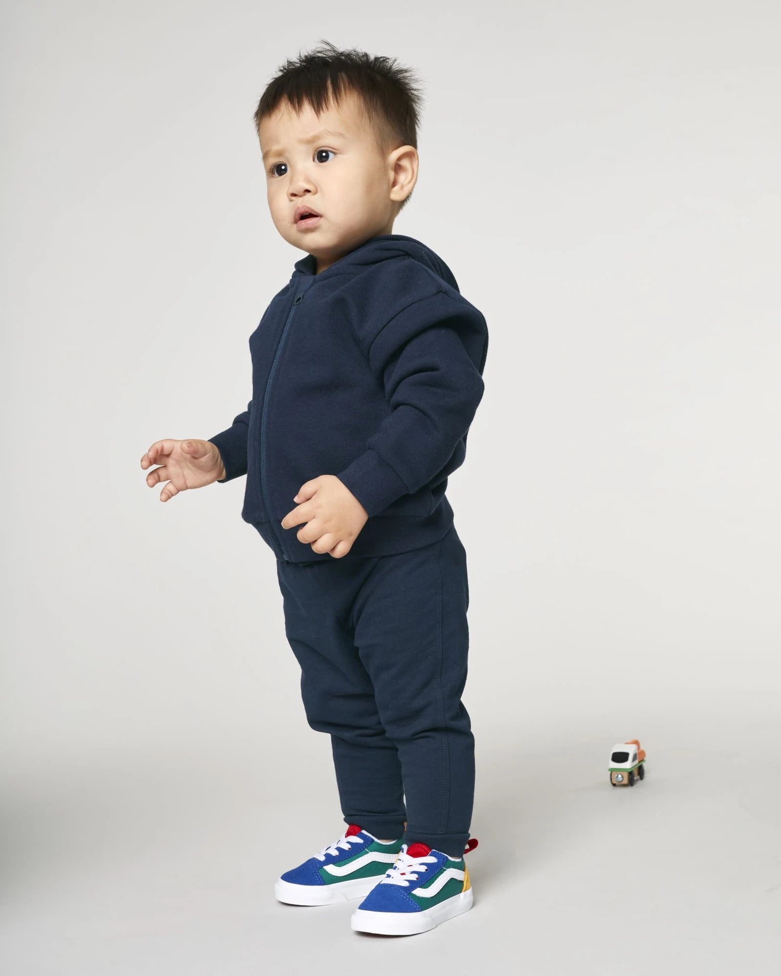 Sweat à capuche zippé bébé coton bio Stanley/Stella à personnaliser - 1
