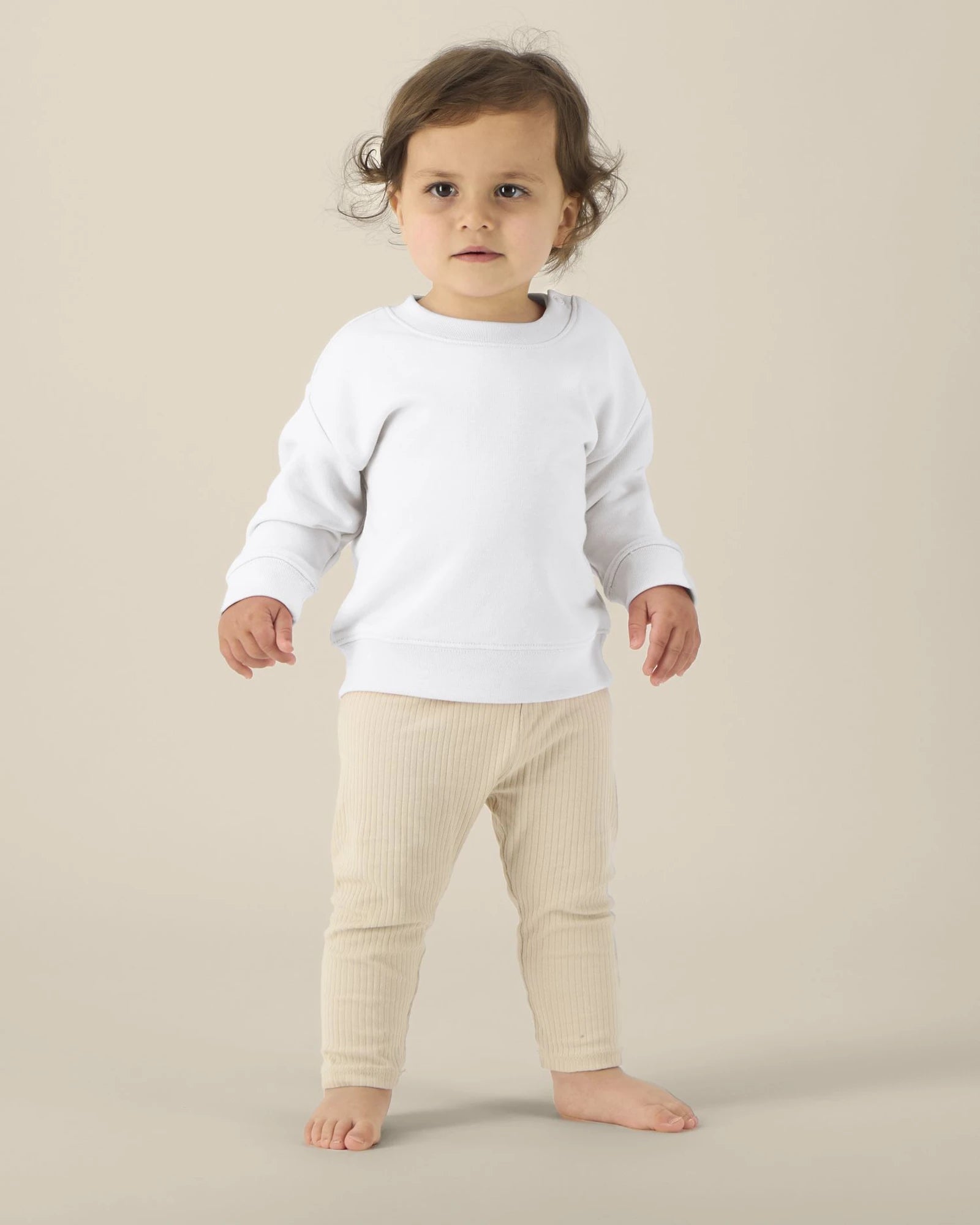 Sweat-shirt bébé coton bio Stanley/Stella à personnaliser - White
