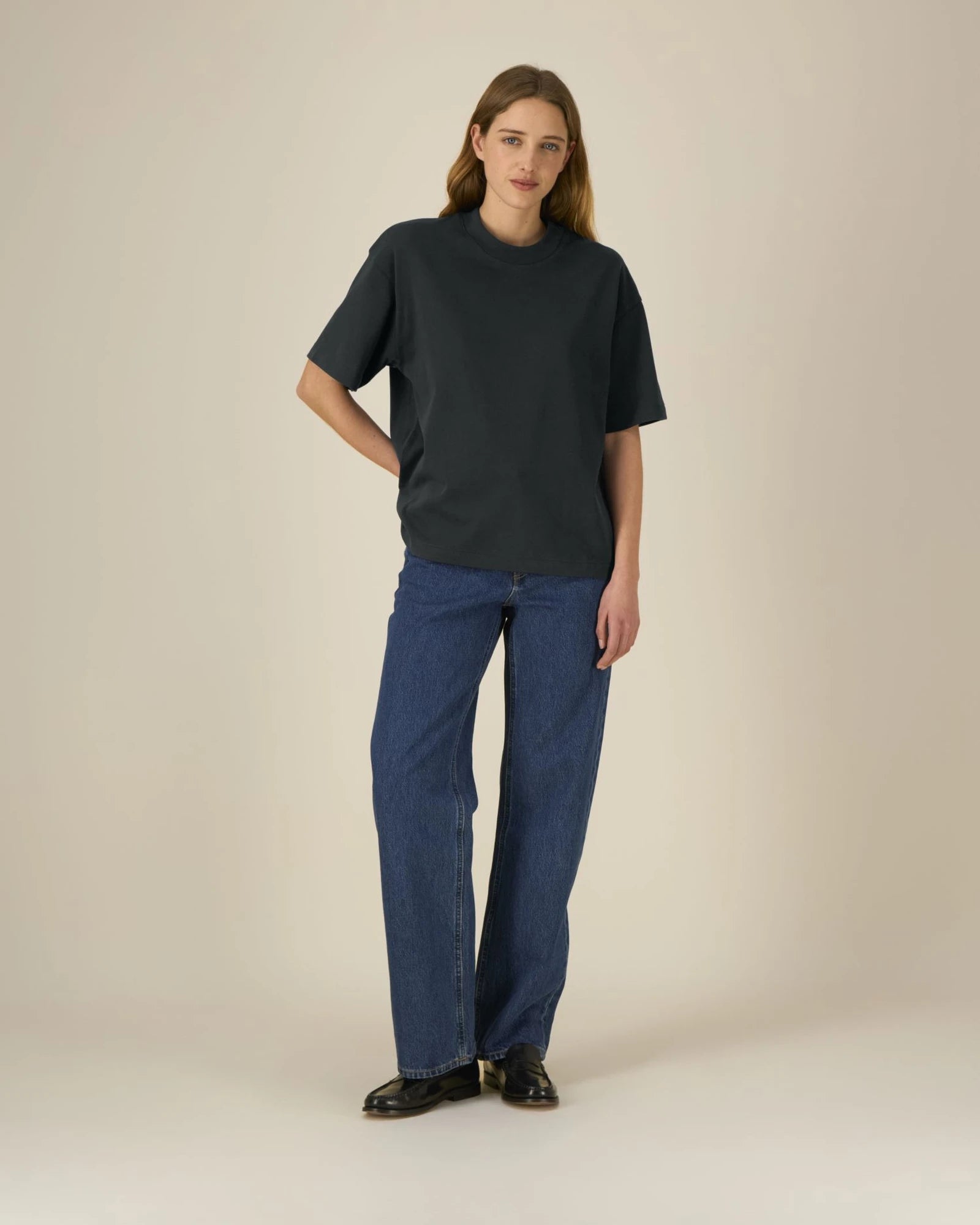 T-shirt coton bio Stanley/Stella Asher à personnaliser - Black