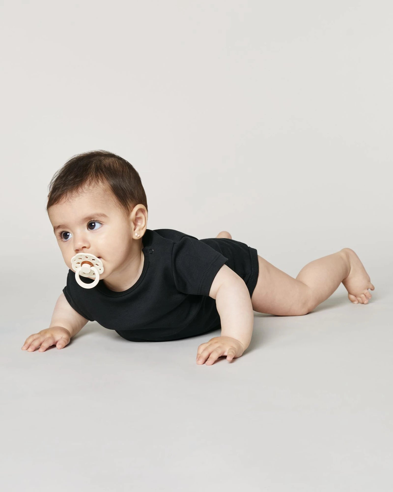 Body bébé manches courtes coton bio Stanley/Stella à personnaliser - Black