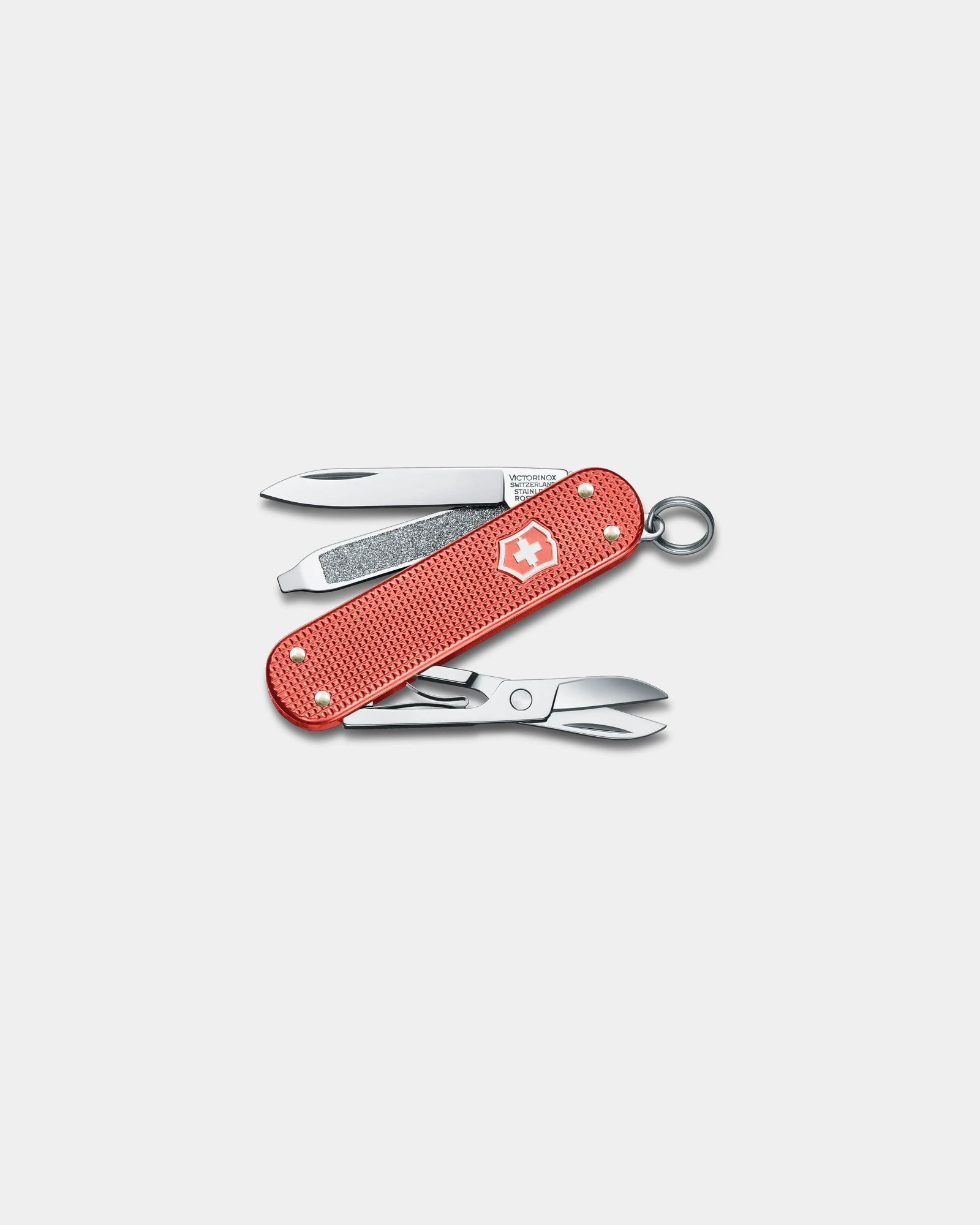 Couteau suisse Alox Rouge minéral Victorinox Classic SD à personnaliser - Stone Red