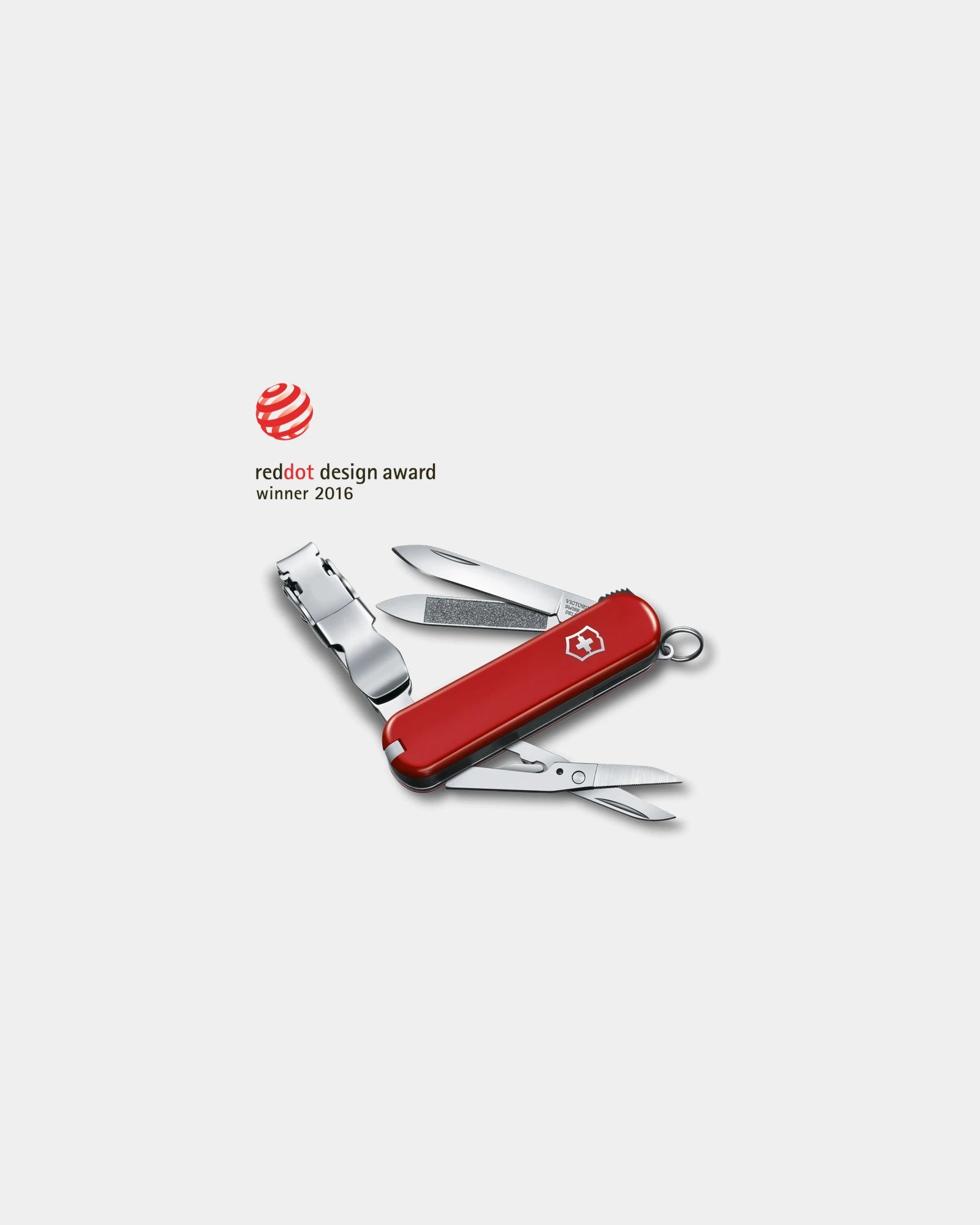 Couteau suisse ABS Victorinox Nail Clip 580 à personnaliser - Rouge
