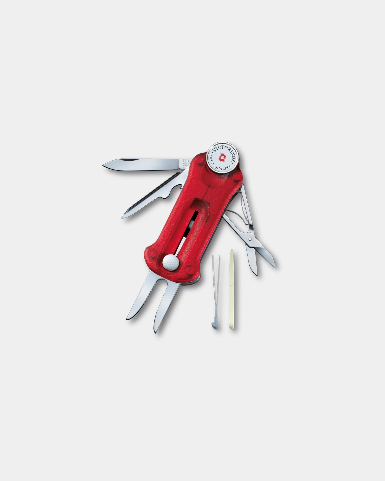 Couteau suisse Victorinox Golf Tool à personnaliser - Rouge Transparent
