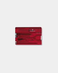 Couteau suisse Victorinox Swiss Card Classic à personnaliser - Rouge Transparent