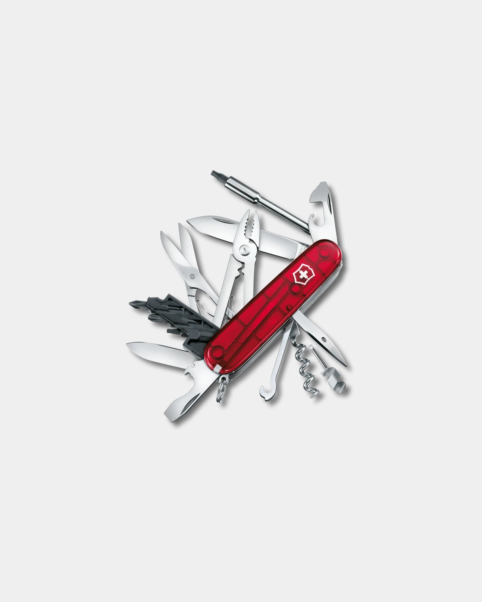 Couteau suisse Victorinox Cyber Tool M à personnaliser - Rouge Transparent