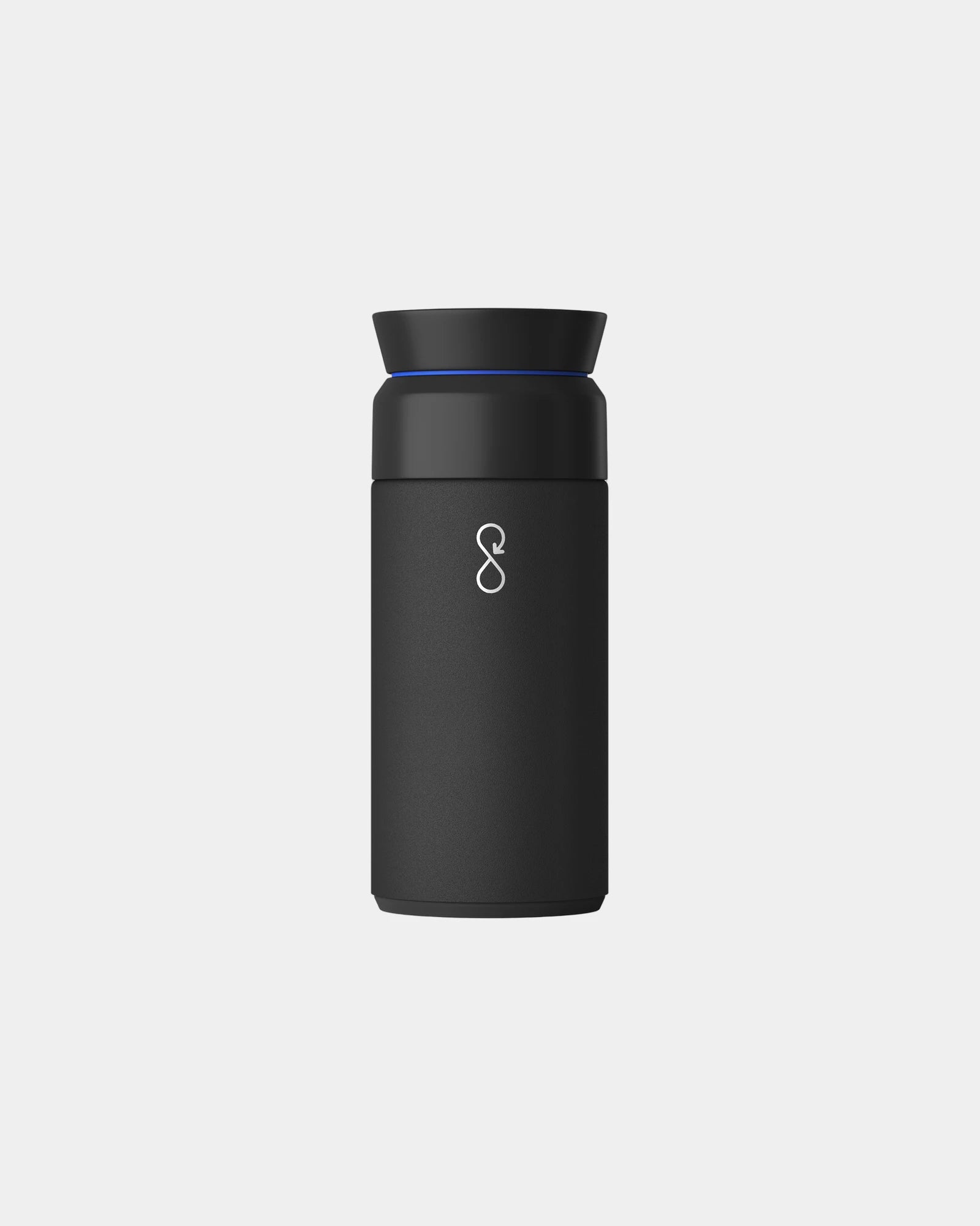 Flacon à infusion acier inoxydable Ocean Bottle 350 ml à personnaliser - Noir Obsidienne