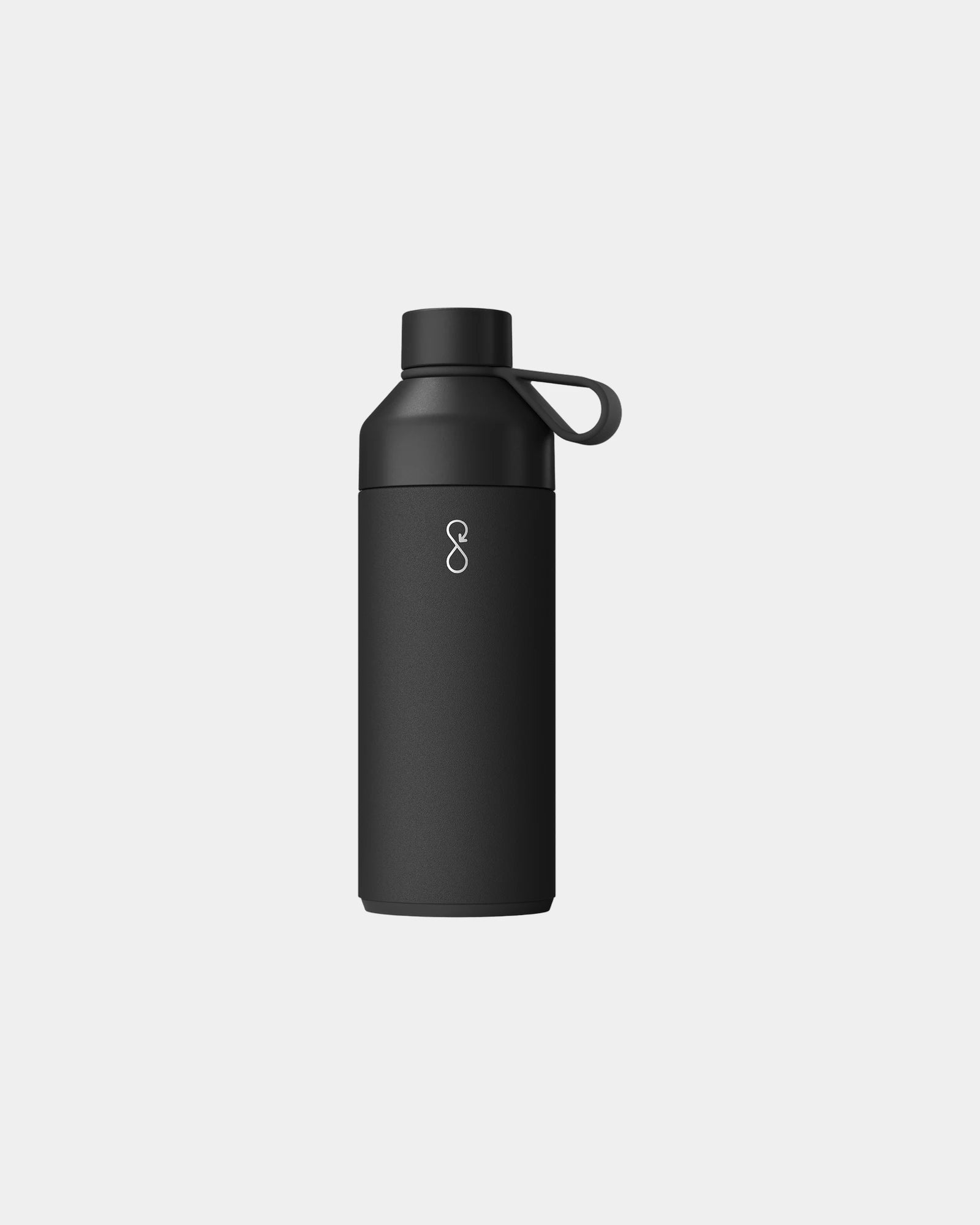 Bouteille isotherme acier recyclé Ocean Bottle 1L à personnaliser - Noir Obsidienne
