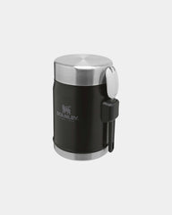 Bocal alimentaire acier inox recyclé 400ml à personnaliser - Noir Mat