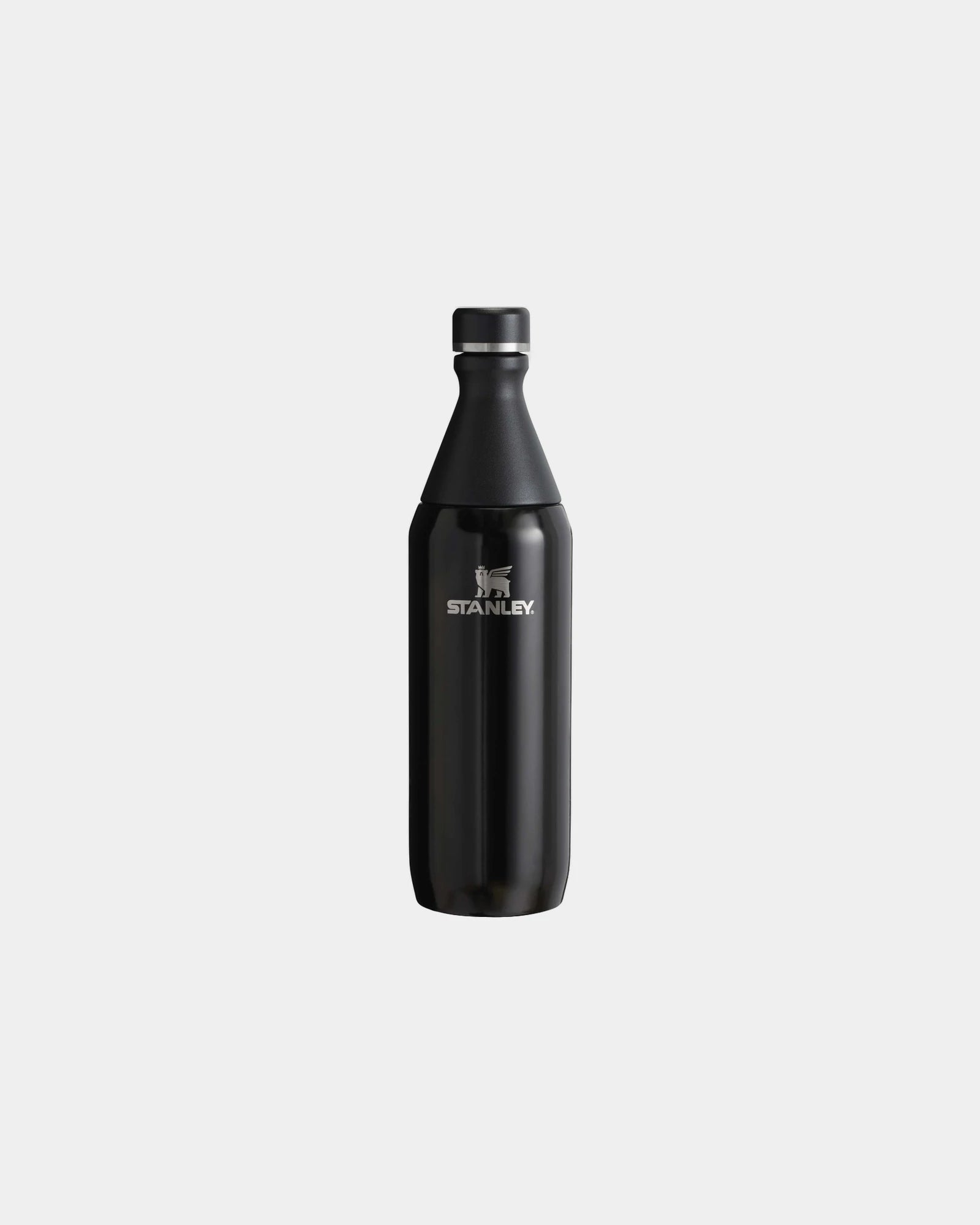 Bouteille inox recyclé 600ml Stanley All Day Slim à personnaliser - Noir Brillant