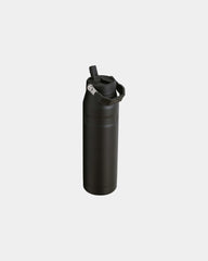 Bouteille d'eau isotherme acier recyclé 1,06L à personnaliser - Noir