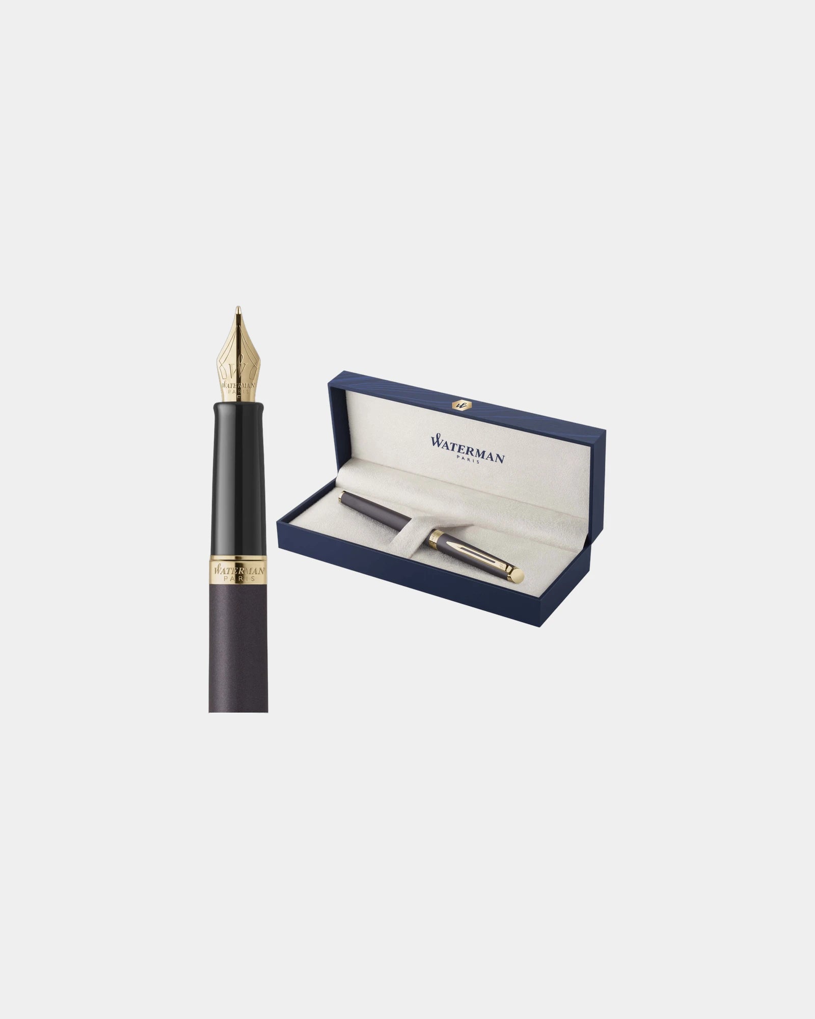 Stylo plume acier inoxydable Waterman Hemisphere H à personnaliser - 11