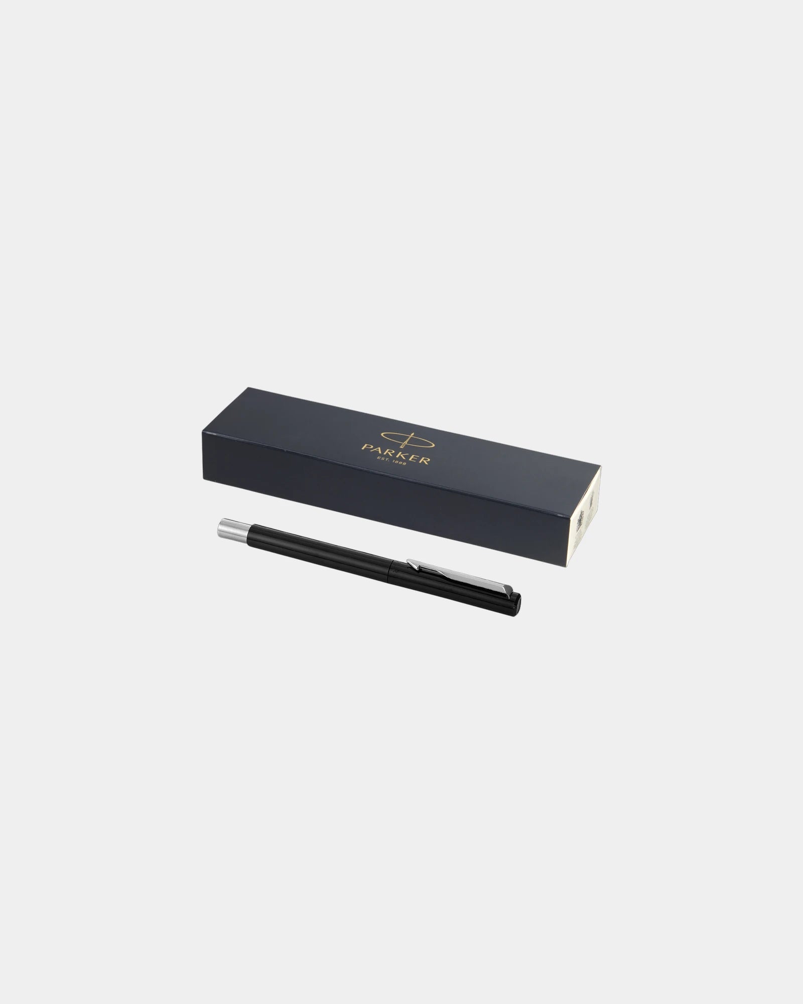 Stylo roller acier inoxydable Parker Vector à personnaliser - Noir