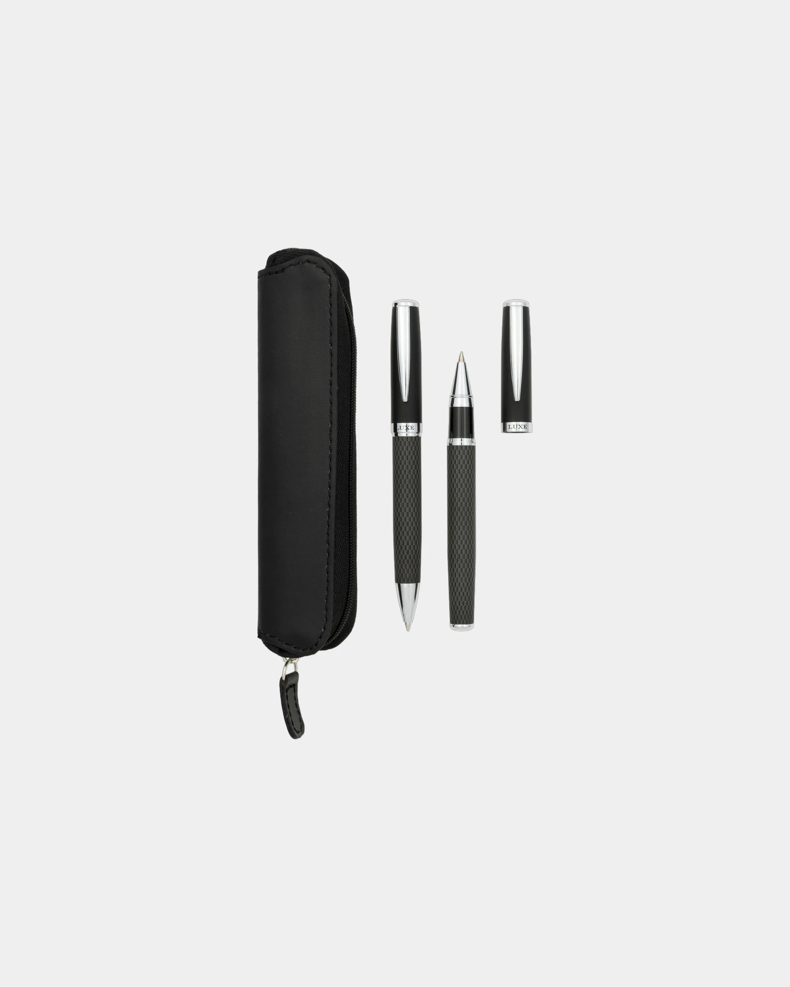 Parure de stylos métal éco LUXE Carbon à personnaliser - 2
