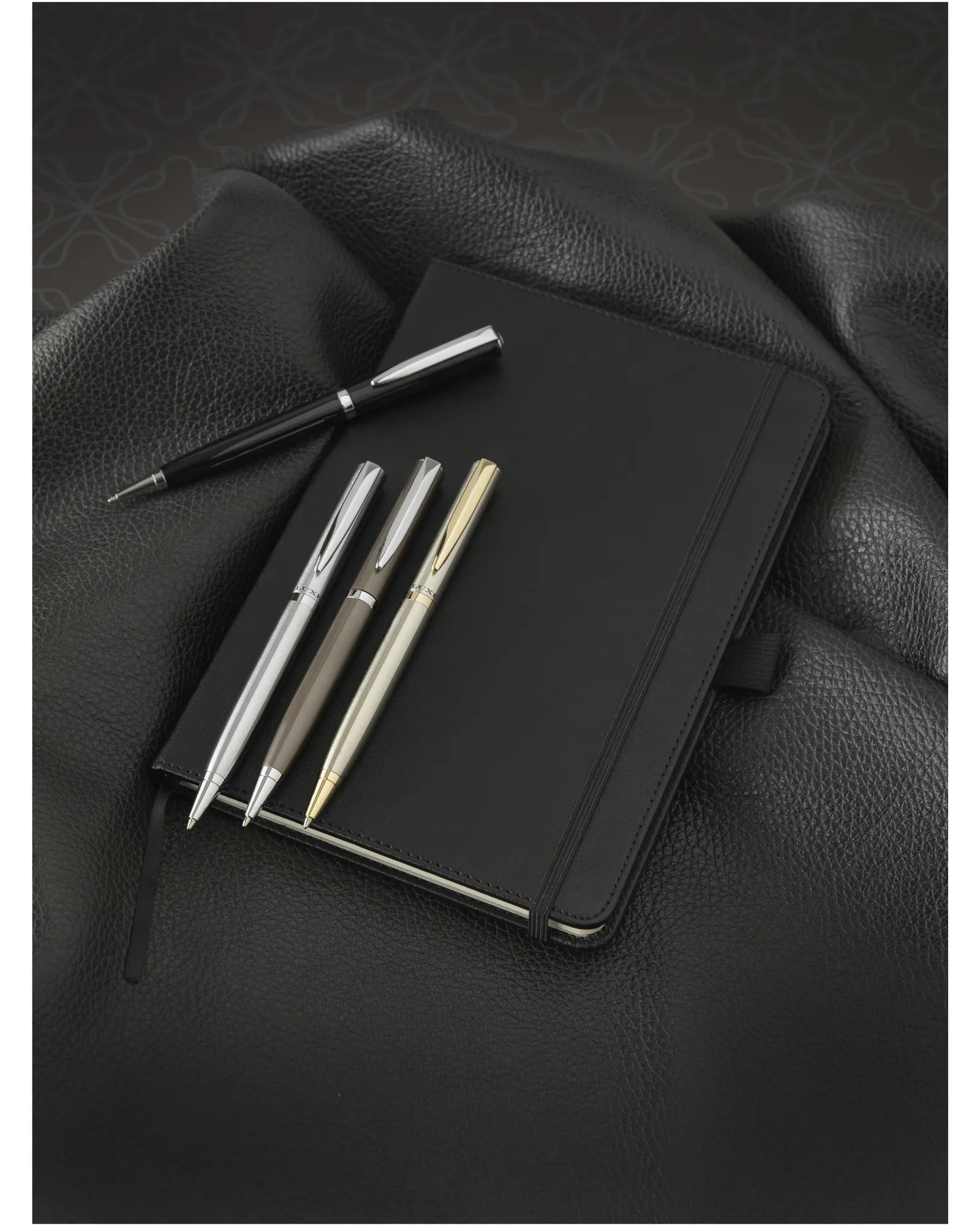 Carnet A5 PU noir à personnaliser - 5