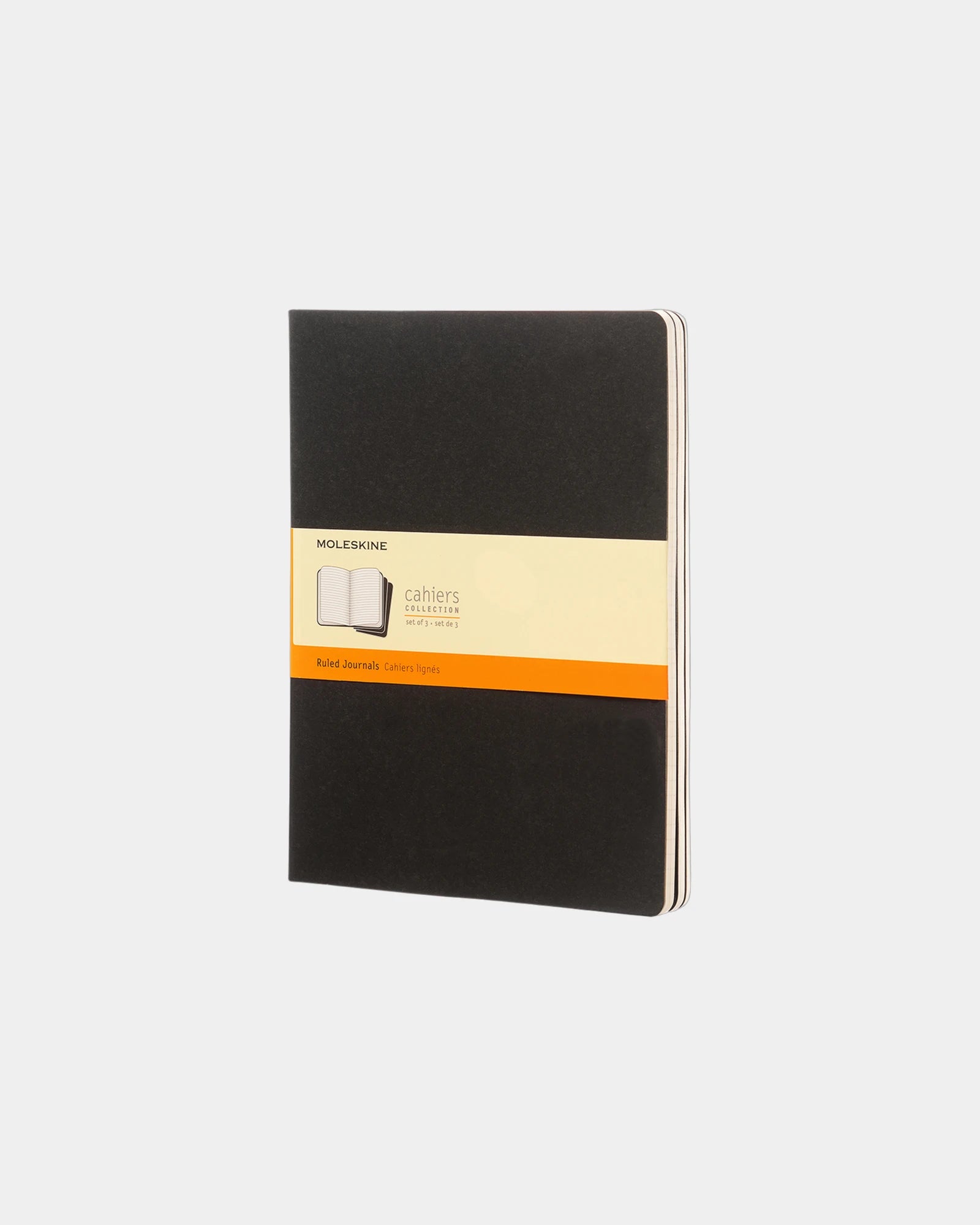 Carnet à couverture souple Moleskine Journal Cahier XL à personnaliser - Noir