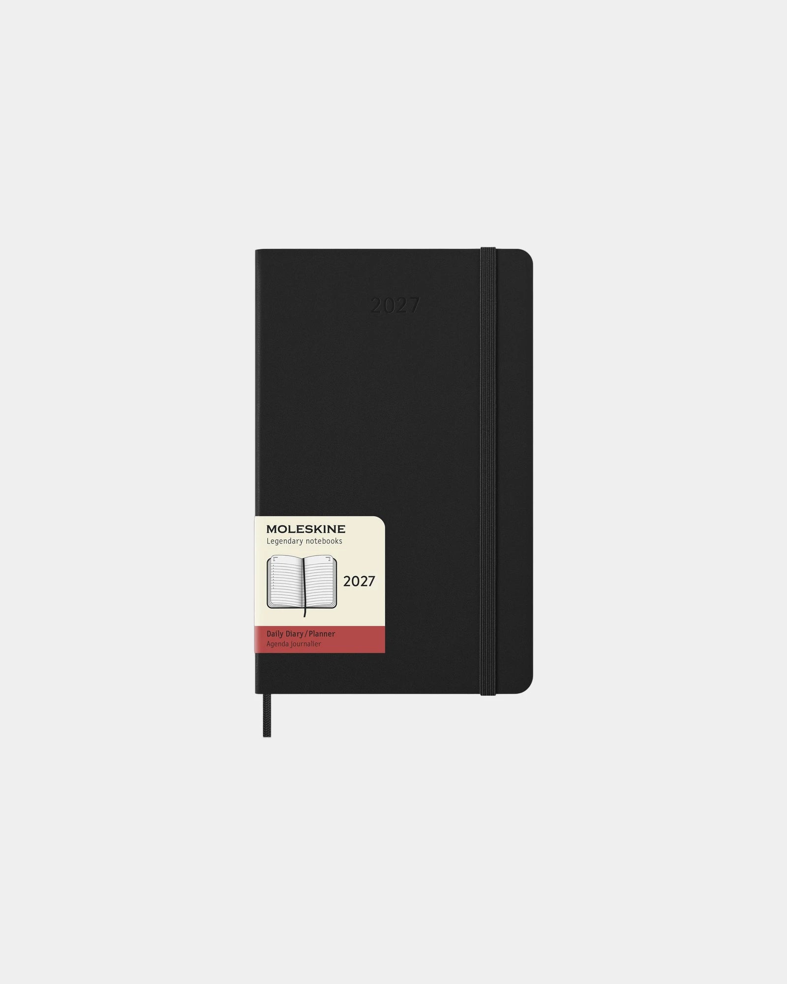 Agenda Moleskine quotidien 12 mois à personnaliser - Noir