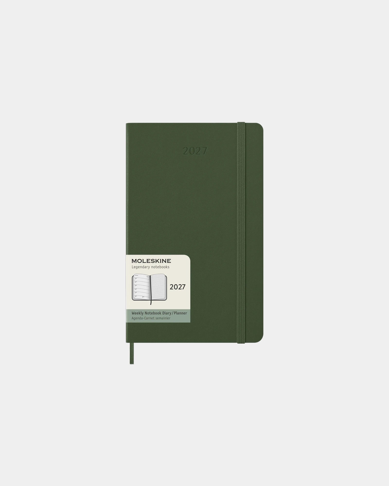 Agenda hebdomadaire Moleskine à personnaliser - Vert Myrte