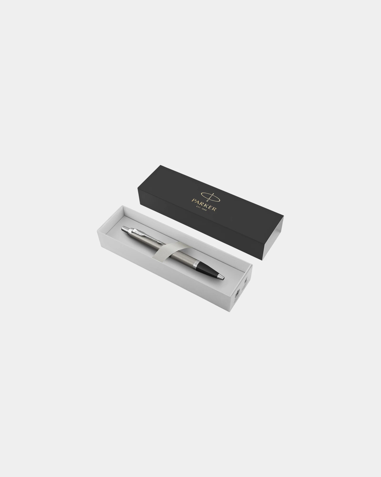 Stylo bille laiton Parker IM à personnaliser - Argent