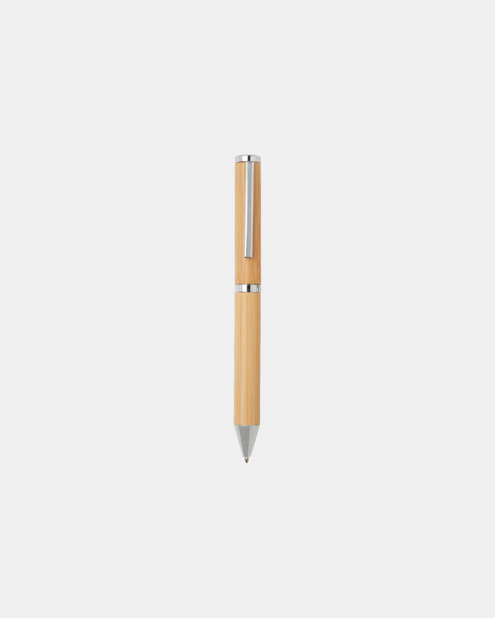 Coffret cadeau stylo bille et roller en bambou à personnaliser - 1