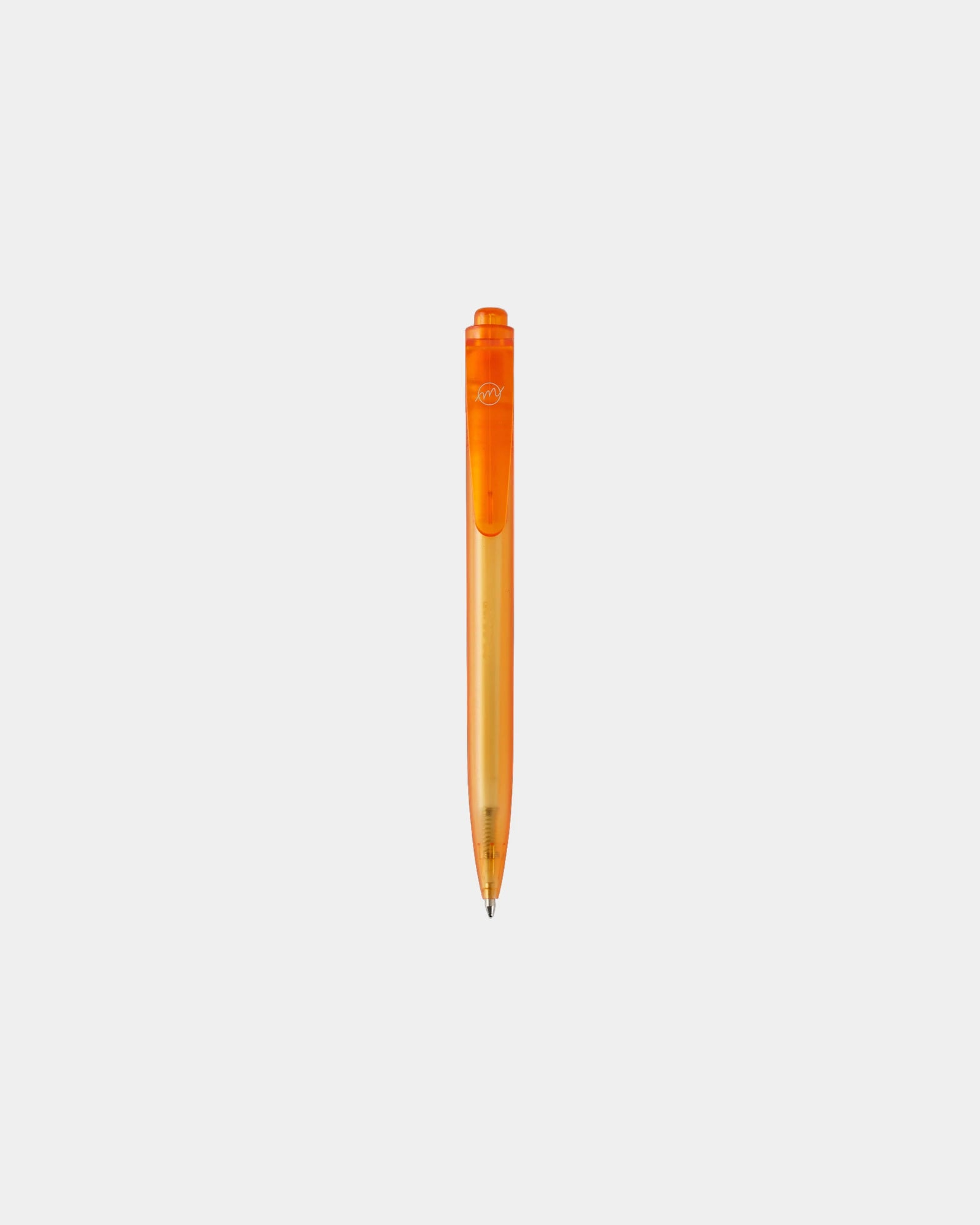 Stylo bille plastique recyclé Thalaasa à personnaliser - Orange