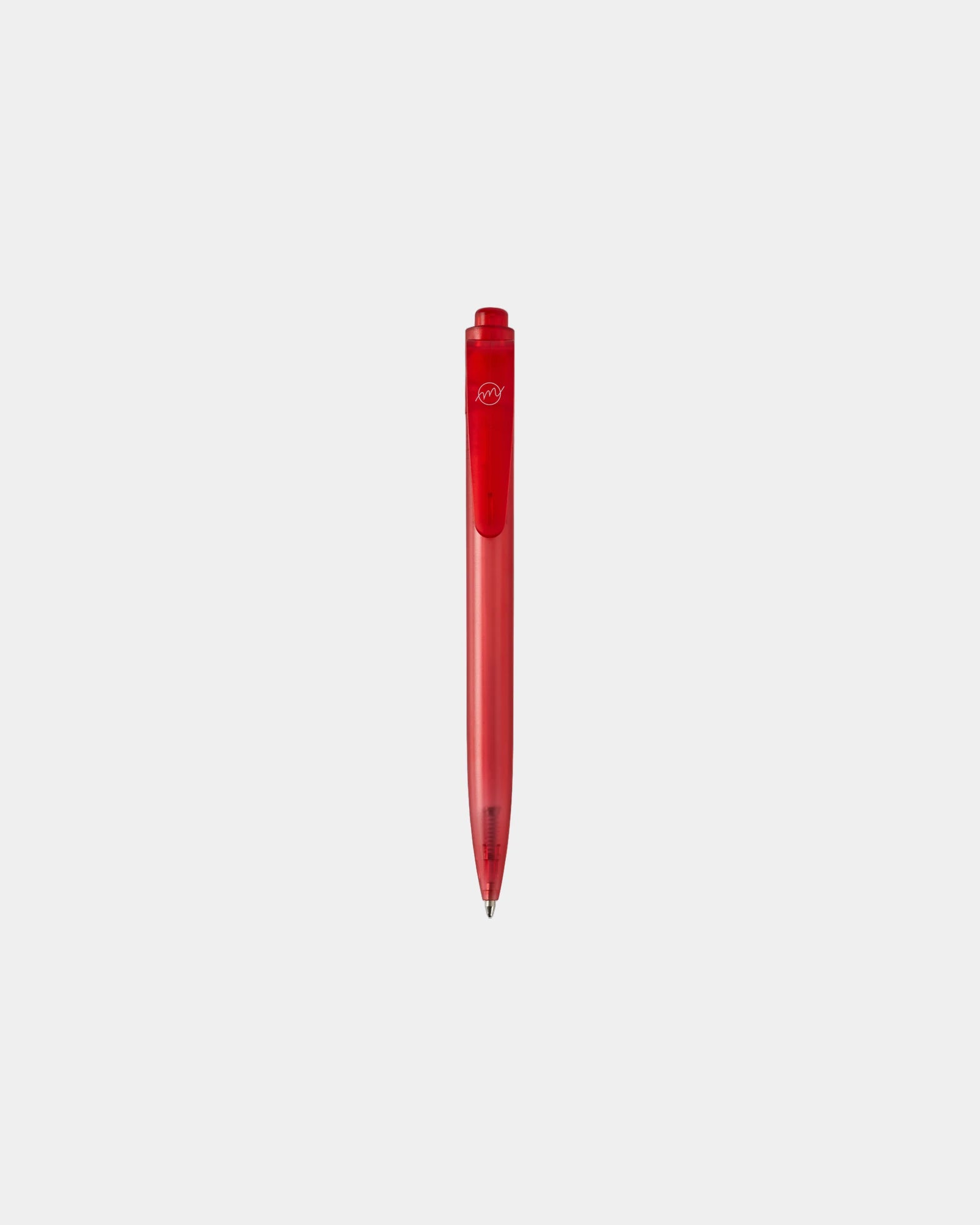 Stylo bille plastique recyclé Thalaasa à personnaliser - Rouge