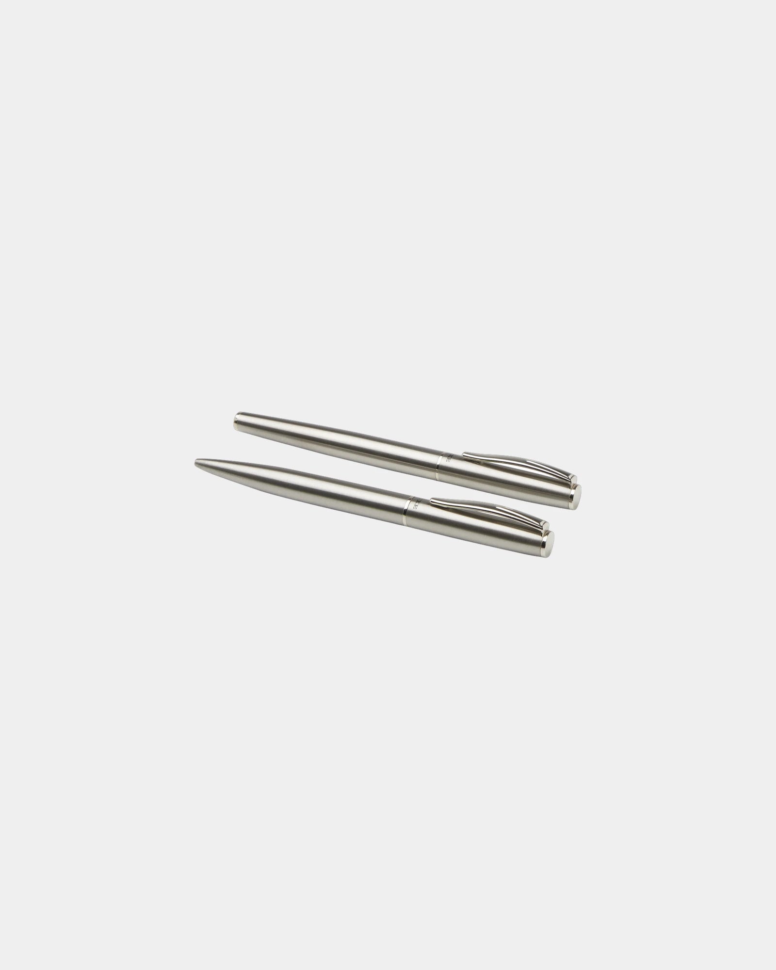 Ensemble de stylos acier inoxydable recyclé à personnaliser - 2