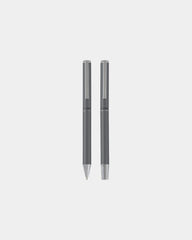 Ensemble-cadeau stylo bille et roller aluminium recyclé à personnaliser - 3