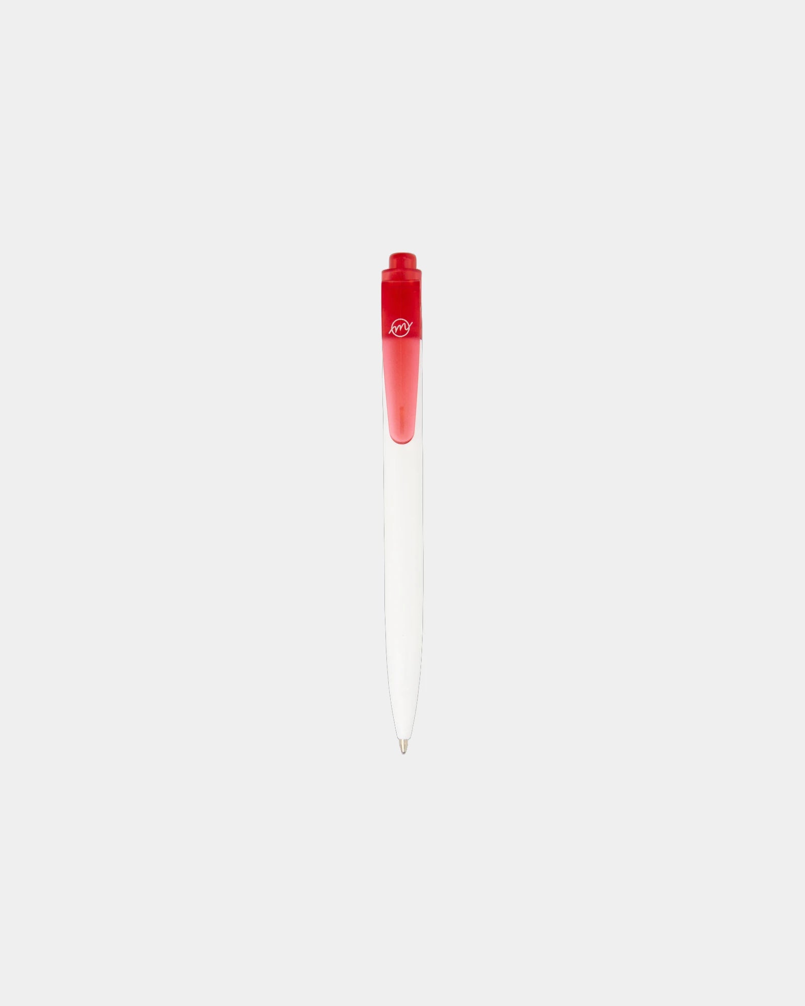 Stylo bille plastique recyclé Thalaasa à personnaliser - Rouge Translucide