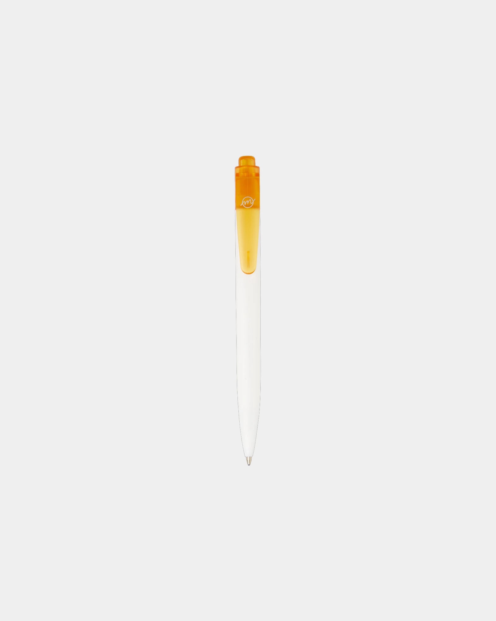 Stylo bille plastique recyclé Thalaasa à personnaliser - Orange Translucide
