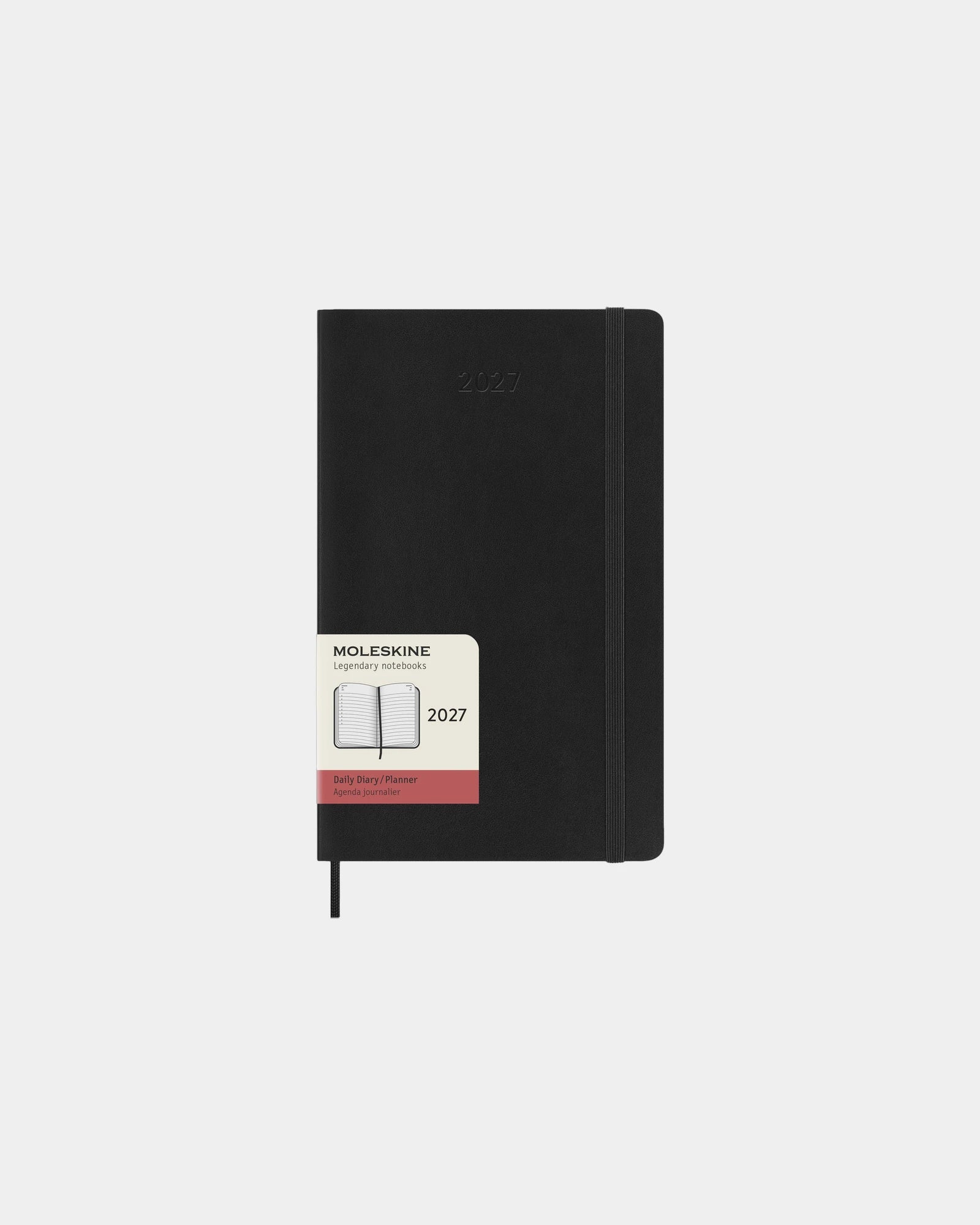 Agenda quotidien Moleskine 12 mois à personnaliser - Noir