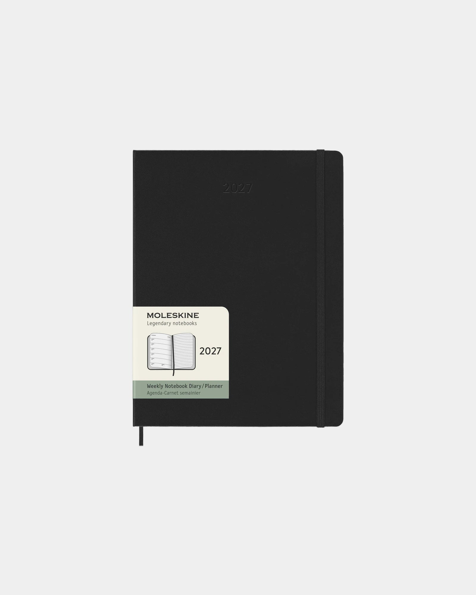 Agenda XL hebdomadaire Moleskine à personnaliser - Noir