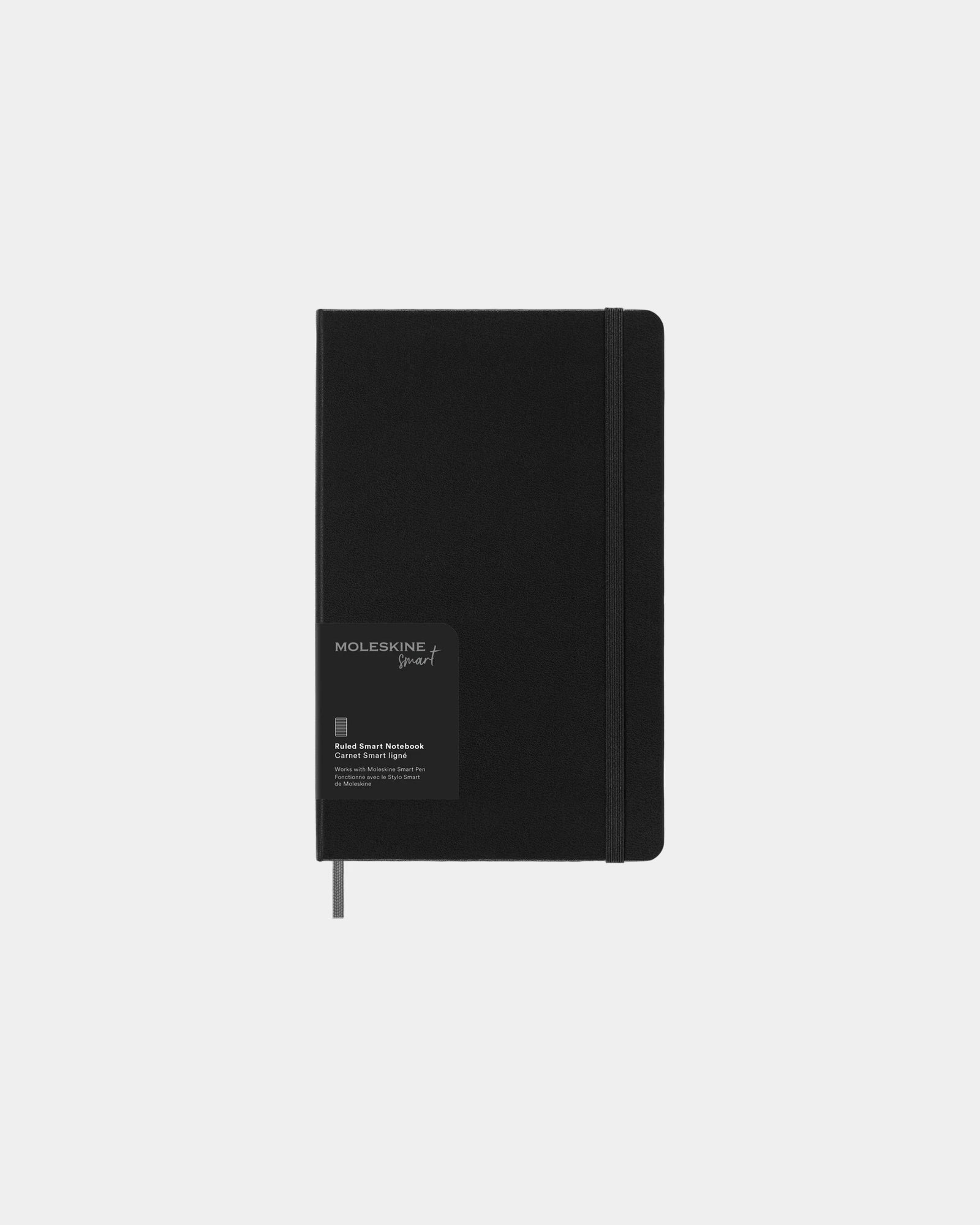 Carnet ligné papier certifié FSC Moleskine Smart à personnaliser - Noir