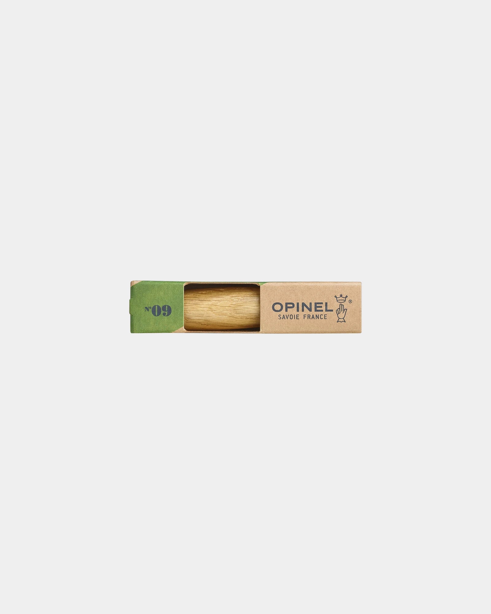 Couteau acier inoxydable Opinel N°09 Chêne à personnaliser - 1