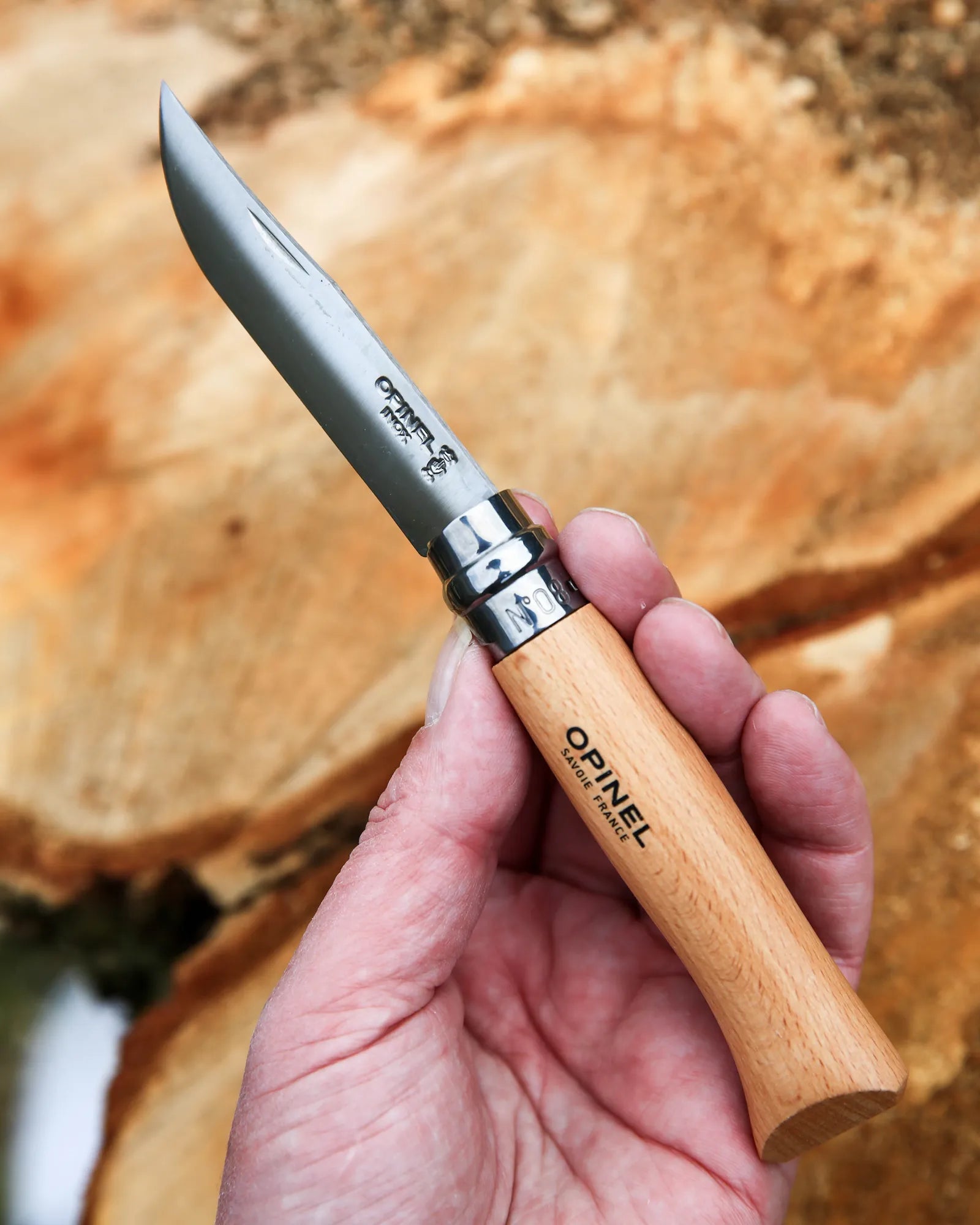 Couteau acier inoxydable Opinel N°08 à personnaliser - 3