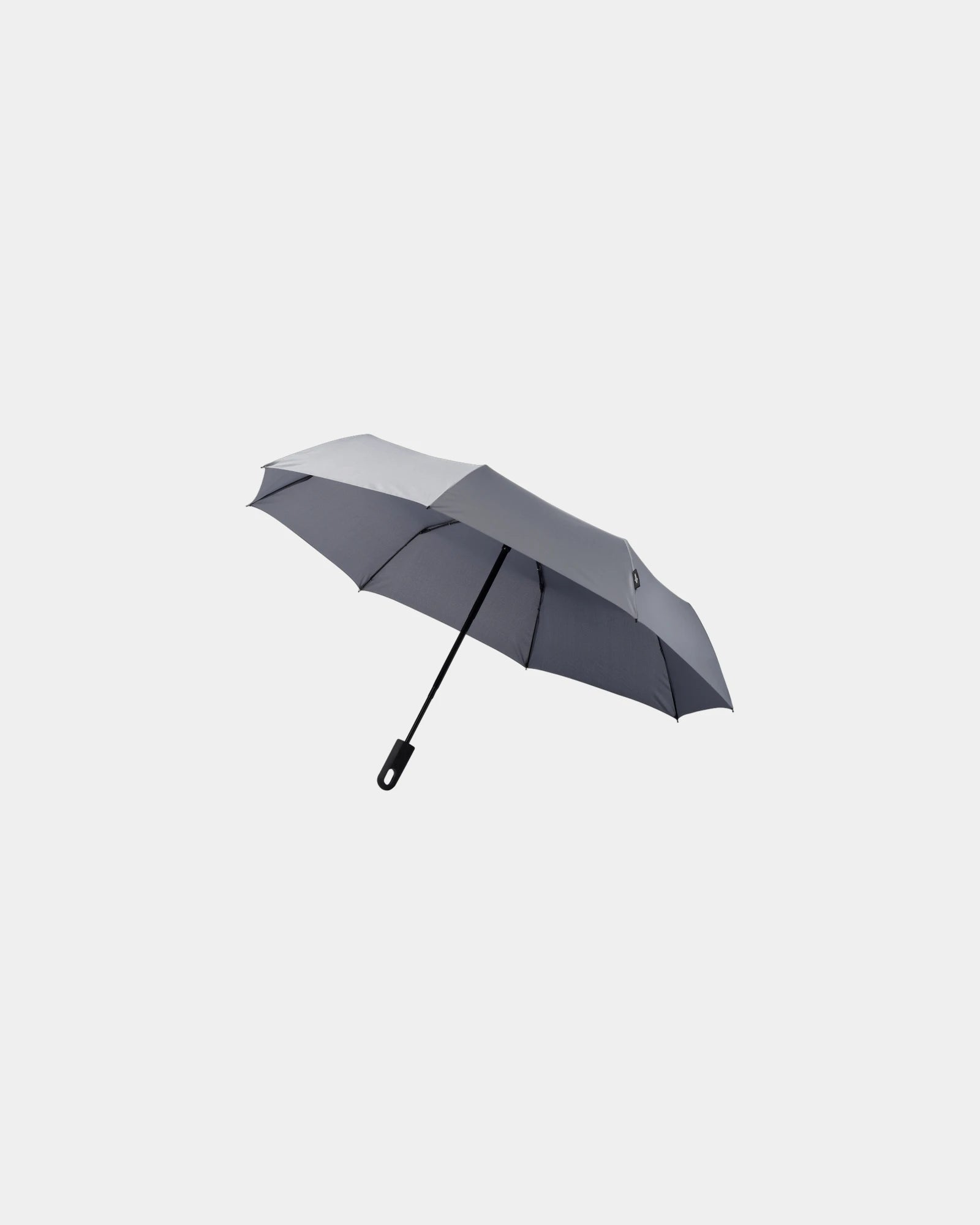 Parapluie pliable polyester Pongee 21,5" à personnaliser - Gris