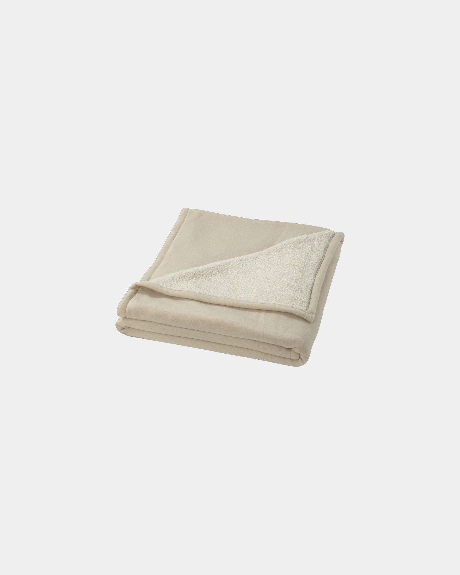 Plaid polaire sherpa douce Springwood à personnaliser - Blanc Cassé