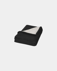 Plaid polaire sherpa douce Springwood à personnaliser - Noir