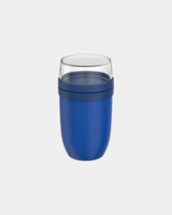 Pot repas isotherme 750+300 ml à personnaliser - Bleu Vif