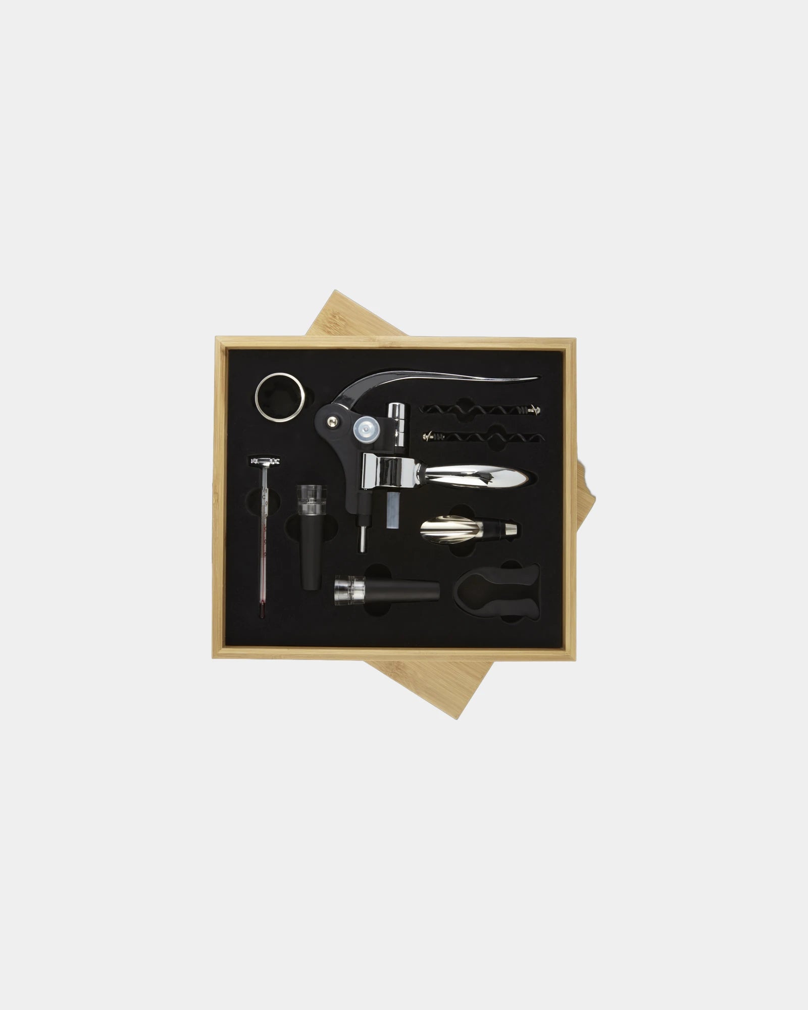 Coffret à vin 9 pièces en bambou à personnaliser - 2