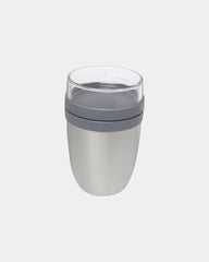 Bol isotherme acier 500ml Ellipse à personnaliser - Argent