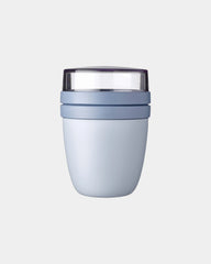 Lunch box plastique Mepal Ellipse 300+120 ml à personnaliser - Bleu