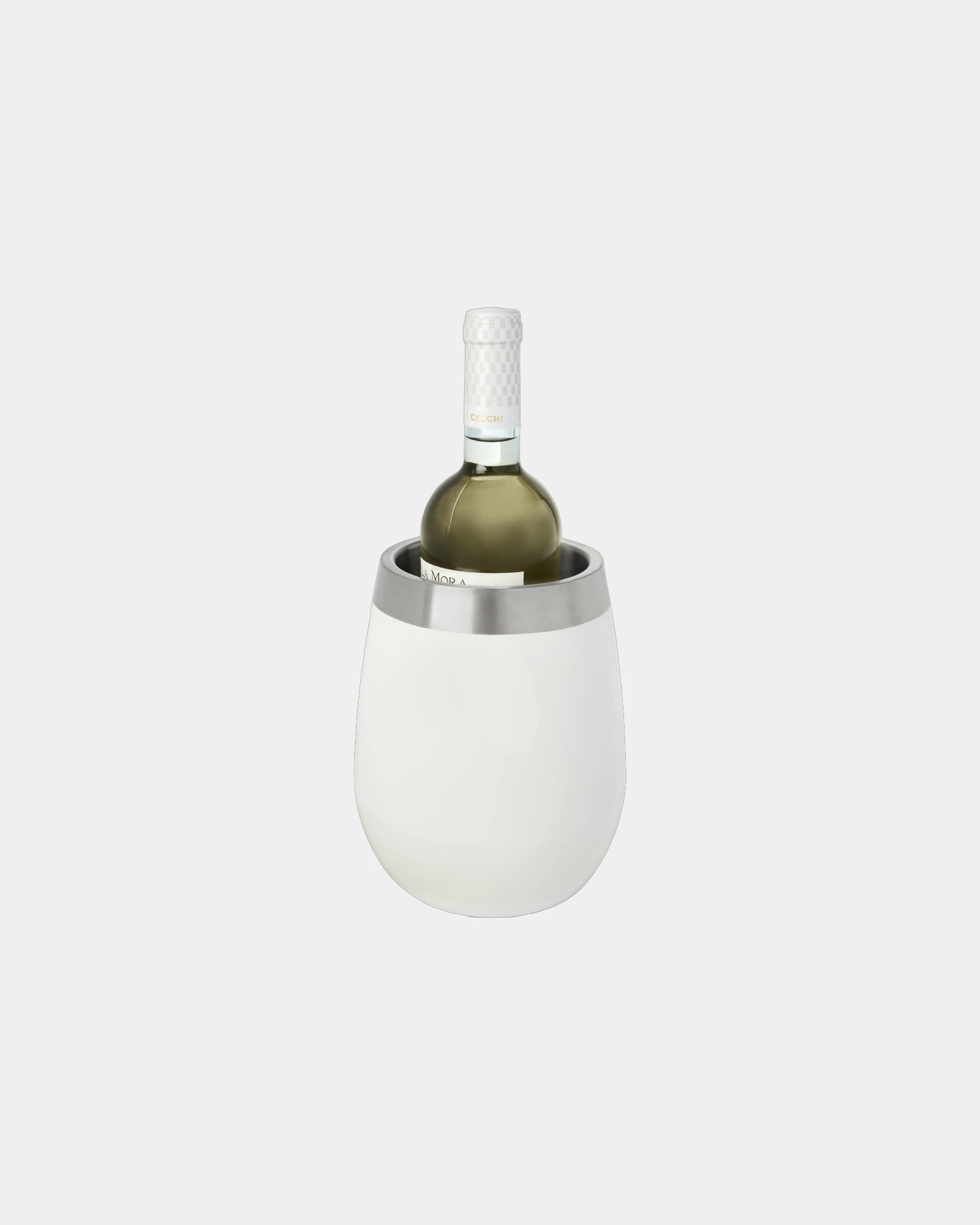 Refroidisseur à vin acier inoxydable Tromso à personnaliser - Blanc